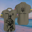 Personalized USA Stands With Ukraine Soldier Hoodie American Support Ukraine Merch
