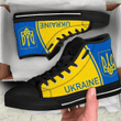Ukraine High Top Shoes Pride Support Ukrain Flag Sneakers Merchandise Gift