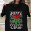 Weed Cannabis Merry Litmas Ugly Christmas Sweater Shirt Christmas Gifts For Parents 2021