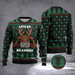 Let's Go Brandon Ugly Xmas Sweater FJB Reindeer Christmas Sweater Trump 2024 Merch
