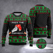 Pass The Gabagool Ugly Christmas Sweater Funny Gabagool The Sopranos Holiday Xmas Sweater