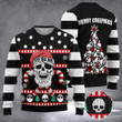 Merry Creepmas Ugly Christmas Sweater Ho Ho Ho Skull Xmas Sweater Best Gifts For 2023