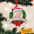 Personalized Baby's 1st Christmas Ornament Christmas Tree Ideas 2023 Gift For Family