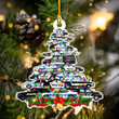 Police Car Christmas Tree Ornament Merry Christmas Ornament Gifts For Police Officers