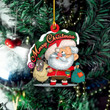 Merry Christmas Ornament Sheep And Santa Funny Christmas Ornaments Decorations