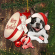 Boston Terrier Christmas Ornament Merry Xmas Cute Dog Tree Decorations Dog Lover Gifts