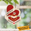 Personalized First Christmas Married Ornament Christmas Engagement Ornament For Couple