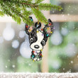Boston Terrier Christmas Ornament Boston Terrier Lover Xmas Tree Decoration Gifts