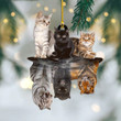 Cat Christmas Ornament 2023 Unique Christmas Tree Decoration Gifts For Cat Lovers