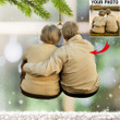 Custom Photo Couples Ornament With Pictures Personalized Gifts For Grandparents Christmas