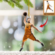 Personalized Photo Basketball Christmas Ornament Custom Basketball Player Tree Ornaments