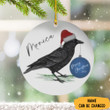 Personalized Raven Christmas Ornament Raven Ornament Xmas Tree Decoration Ideas