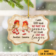 Personalized Bird Couple Ornament I Wish God Made Me Meet You Sooner So I Could Love You Longer
