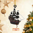 Personalized Pirate Ship Christmas Ornament Xmas Tree Decorations Ideas 2023