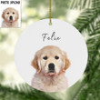 Personalized Dog Photo Ornaments Christmas Tree Decorations Gifts For Pet Lovers