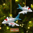 Personalized Airplane Ornament Airplane Christmas Ornaments Gifts