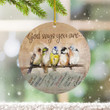 Hummingbird Christmas Ornament God Says You Are Unique Special Lovely Precious Strong Chosen