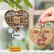 Personalized Book Lovers Ornament Xmas Tree Ornament Just A Girl Who Loves Books