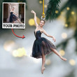Personalized Photo Ballet Christmas Ornament Xmas Tree Ornament Gift For Ballet Dancer