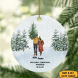 Personalized Our First Christmas Married Ornament Christmas Ornament For Newlyweds