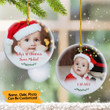 Personalized Photo Babys 1st Christmas Ornament Grandbaby's First Christmas Ornament 2023