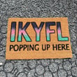 Ikyfl Popping Up Here Doormat Funny Welcome Mat Gifts For Homeowners