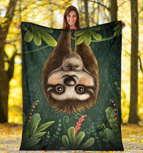 Sloth Fleece Blanket Cute Sloth Throw Blanket Gift Ideas For Son Daughter