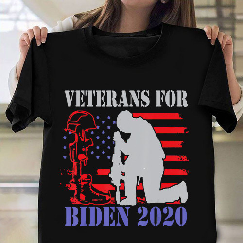 Biden 2020 President Shirt Veteran American Flag T-Shirt