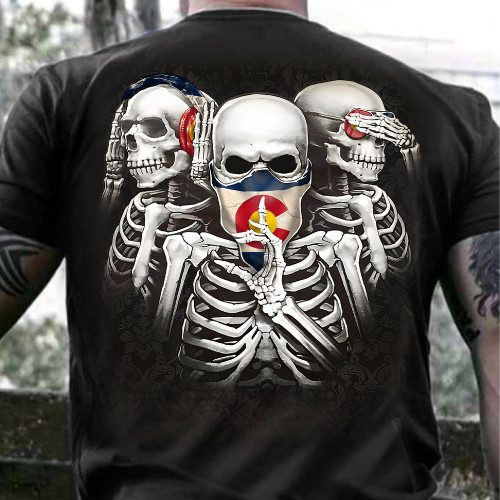 Colorado Three Skeleton No Evil T-Shirt
