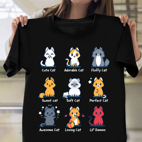 All The Cat Shirt Pun T-Shirt Cute Gifts For Girlfriend