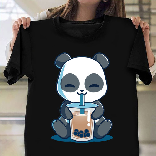 Panda Boba Shirt Cute Tees For Women Gifts For Daughter