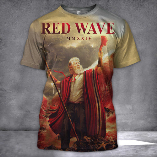 Trump 2024 T-Shirt MAGA Merch Donald Trump Merchandise Red Wave Gifts For Republicans