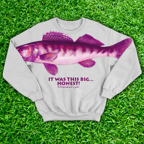 Ask Me How Big It Was Sweatshirt It Was This Big Fish Purple Sweatshirt Honest Big Fish Sweatshirt