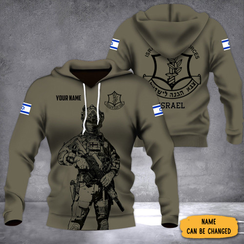 Personalized IDF Hoodie Israeli Army Hoodie Israel Defense Forces Clothing