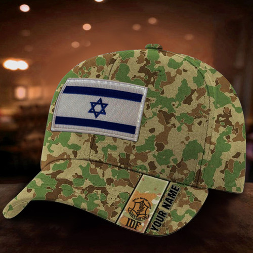 Personalized IDF Hat Israeli Army Hat Camo Support Israel Merchandise Israeli Gifts