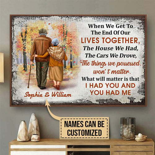 Personalized We Had You And You Had Me Poster Best Anniversary Gifts For Parents