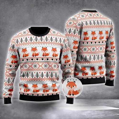 Fox Christmas Sweater Fox Ugly Christmas Sweater Xmas Jumper Best Gifts 2023 Ideas