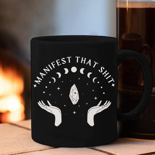 Manifest That Sht Witchy Mug Zodiac Coffee Mug Gifts For Men Women