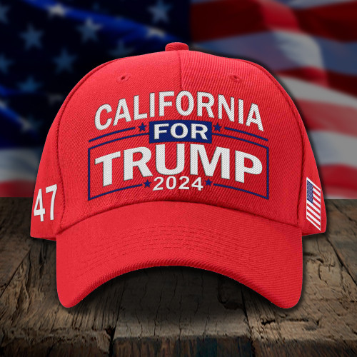 California For Trump 2024 Hat MAGA Caps For Sale Gifts For Trump Supporters