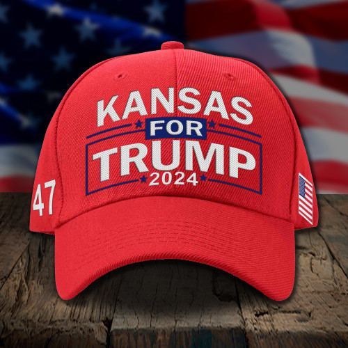 Kansas For Trump 2024 Hat President 47 Donald Trump Hats Gifts For Patriots Father