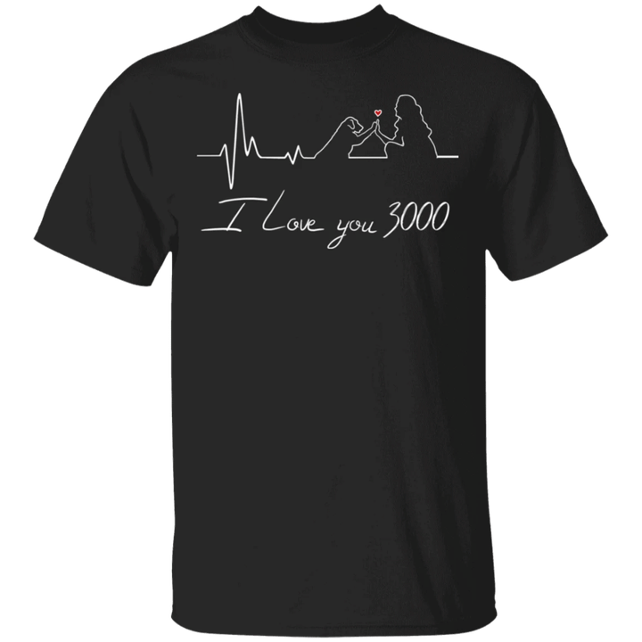 Dog Heartbeat I Love You 3000 Shirt Gift For Dog Lovers