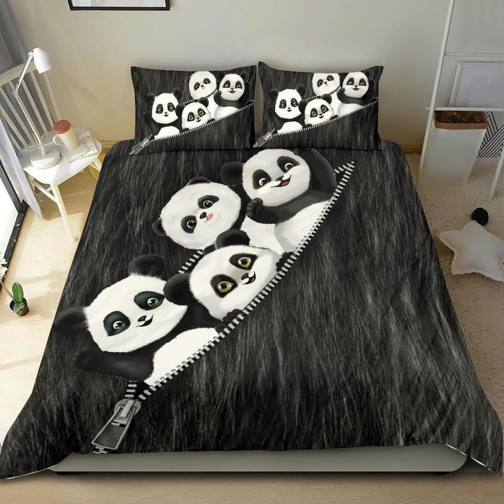 Cute Baby Panda Bedding Set Gift For Panda Lover