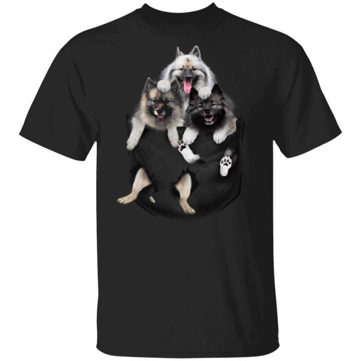 Keeshond 3D Inside Pocket Dog Shirts Cute Valentine Gift Ideas