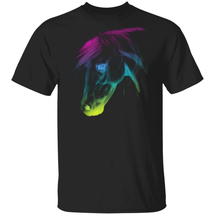 Horse Head Watercolor Silhouette Horse T-Shirt