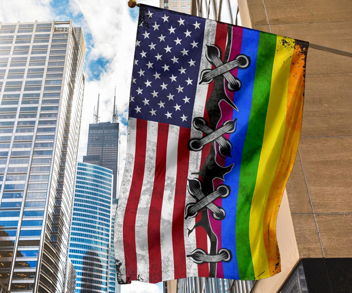 LGBTQ American Flag New Pride Outdoor Decoration