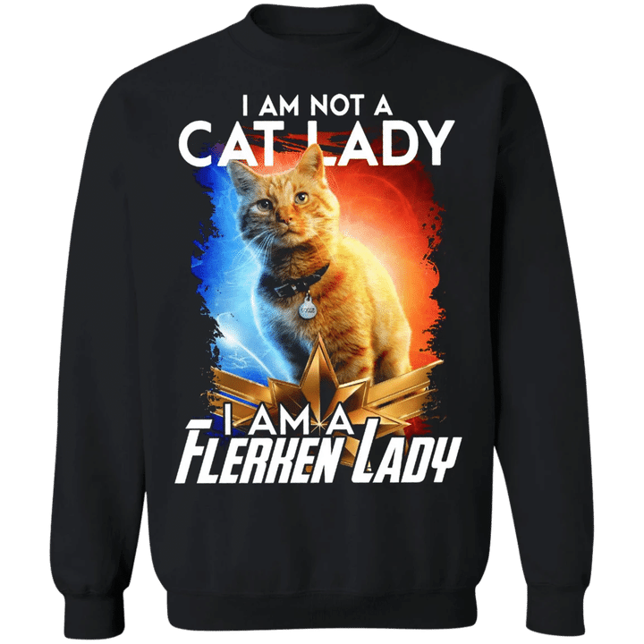 I Am Not A Cat Lady Sweatshirt With Sayings Funny Gifts For Cat Lover
