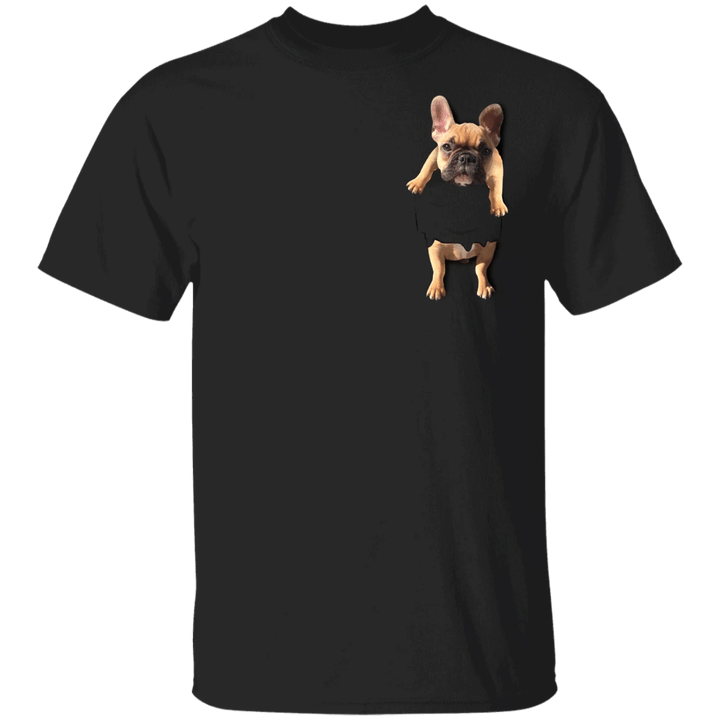 Frenchie Bulldog Inside Pocket Shirts Puppy Cute