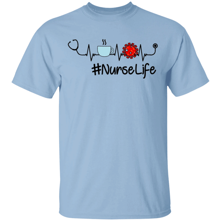 Nurse Stethoscope Heartbeat T-Shirt Awesome Nurse Gift #NurseLife