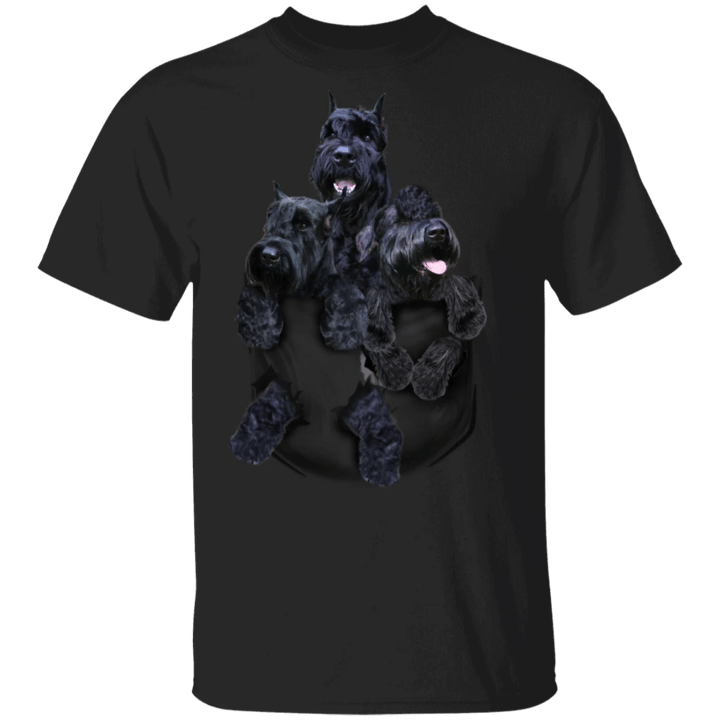 Giant Schnauzer 3D Inside Pocket Dog T-Shirt Cute Valentine Gift Ideas