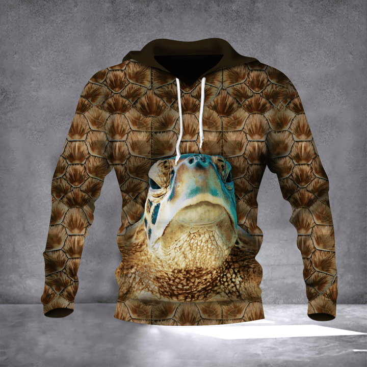 Turtle 3D Hoodie Sea Turtle Graphic Pullover Hoodie For Men Women Turtle Lovers